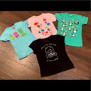 Lot of four juniors t-shirts